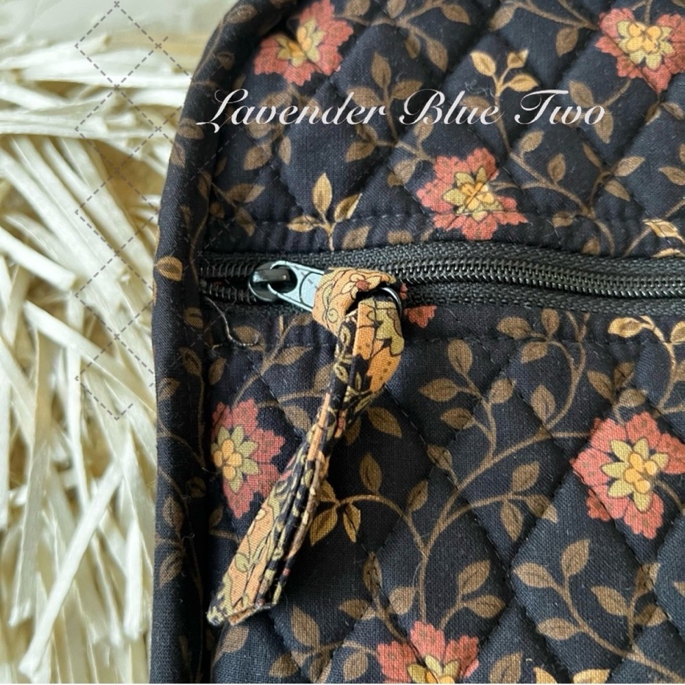 Vintage VERA BRADLEY Black Walnut 1999 Business Bag Tech Laptop Handled Case USA - Picture 13 of 17